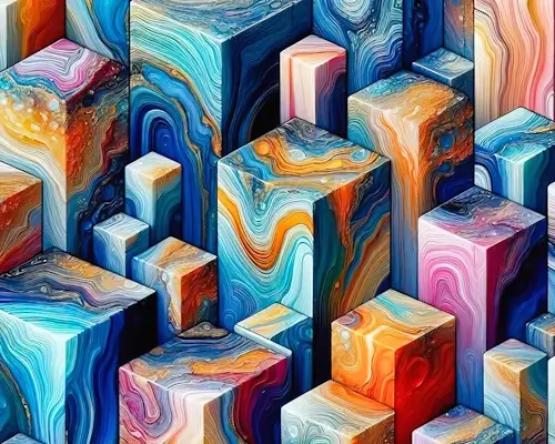 Tuesday’s Jigsaw Puzzles – Abstract Cubes