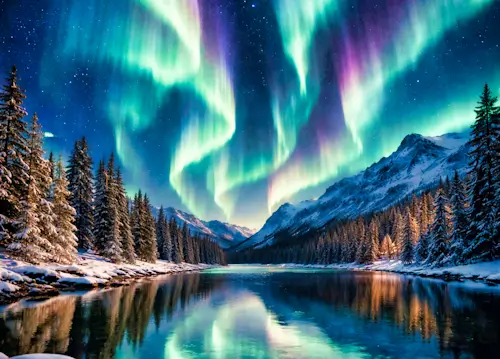 Saturday’s Daily Jigsaw Puzzle – Aurora Borealis