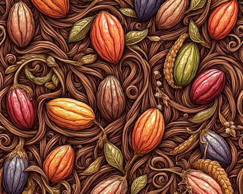 Sunday’s Daily Jigsaw Puzzle – Cacao Pods