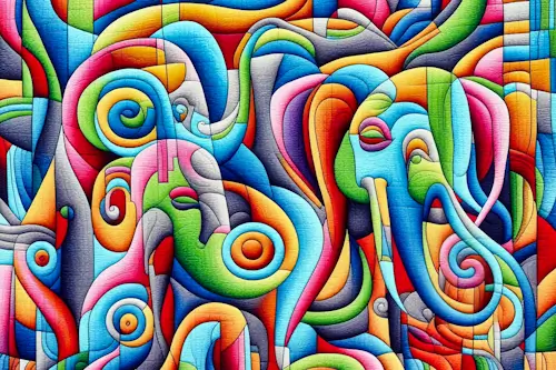 Monday’s Jigsaw Puzzle – Abstract Elephant Texture