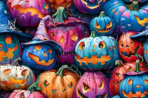 Saturday’s Jigsaw Puzzles – Scary Halloween Pumpkins